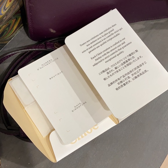 STILL AVAILABLE - Chloé Faye Shoulder Bag in Intense Violine - Picture 13 of 13